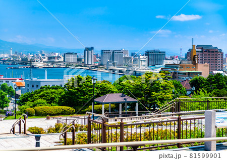 北海道函館市 元町公園からの函館港の眺望 北海道函館市 元町公園からの函館港の眺望 81599901