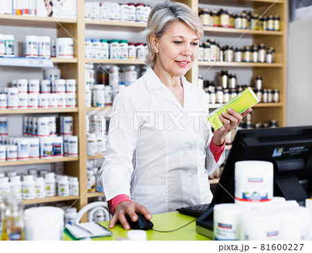 Adult woman writing assortment of care products 81600227