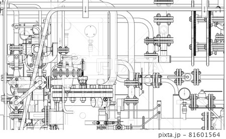 Valves and other industrial equipment. Vector Valves and other industrial equipment. Vector 81601564