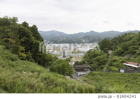 東北　日本の観光地　宮城オルレ　トレッキングコースからの景色　高台　街並み 81604241