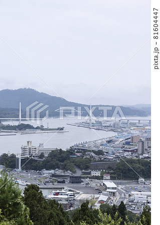 東北　日本の観光地　宮城オルレ　トレッキングコースでの発見　高台からの景色　ビュースポット 81604447