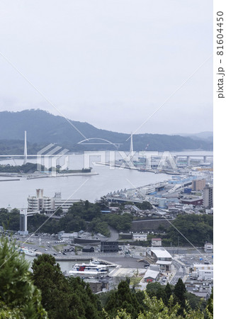 東北　日本の観光地　宮城オルレ　トレッキングコースでの発見　高台からの景色　ビュースポット 81604450