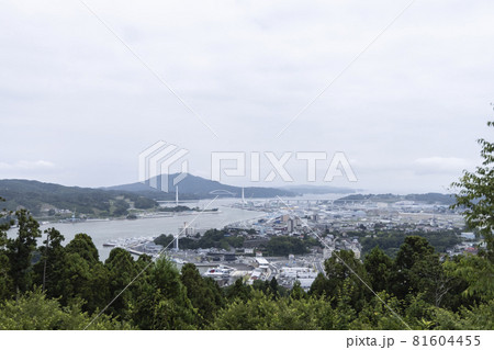 東北　日本の観光地　宮城オルレ　トレッキングコースでの発見　高台からの景色　ビュースポット 81604455