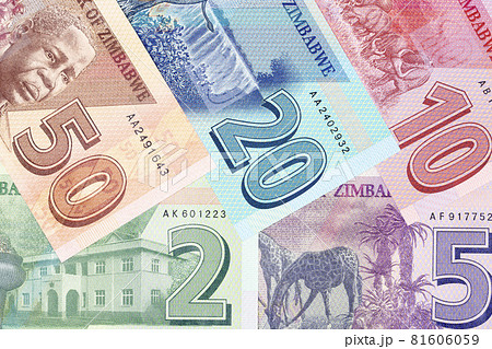 Zimbabwean money - Dollar, a full set of new series 81606059