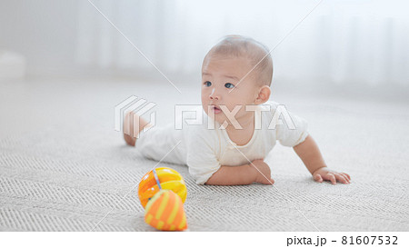 這い這いをする赤ちゃん イメージ 這い這いをする赤ちゃん イメージ 81607532