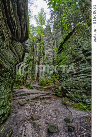 Rocks for climbing Hruba Skala in Czechia Rocks for climbing Hruba Skala in Czechia 81608661