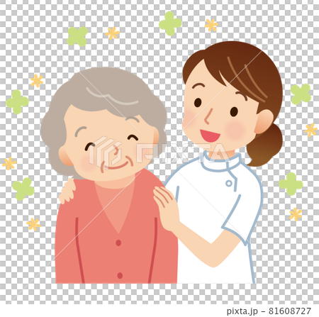 Nurses who are close to the elderly Medical care 81608727