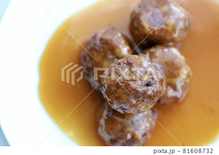 甘酢あんかけの肉団子 甘酢あんかけの肉団子 81608732