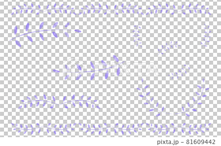 Lavender-like purple leaf decorative parts material 81609442