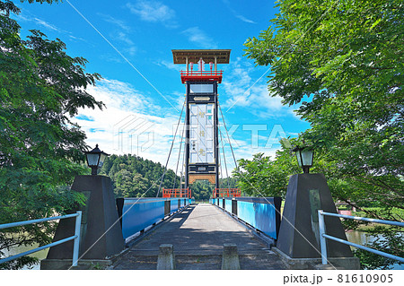 【ふる里キリコ橋】 石川県鳳珠郡能登町九里川尻 【ふる里キリコ橋】 石川県鳳珠郡能登町九里川尻 81610905