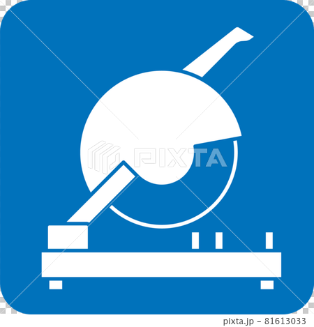 Cutting machine pictogram Cutting machine pictogram 81613033
