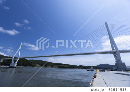 気仙沼湾横断橋　東北　観光地　観光スポット　橋　建築物 81614913