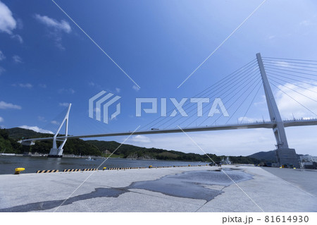 気仙沼湾横断橋　東北　観光地　観光スポット　橋　建築物 81614930