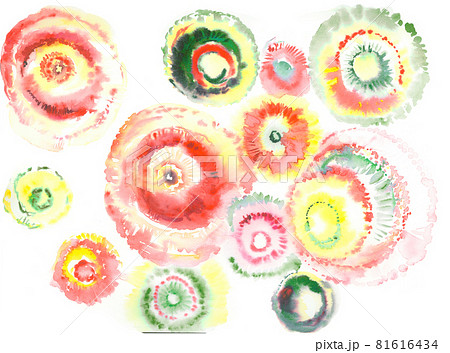 透明水彩 水彩画 花 81616434