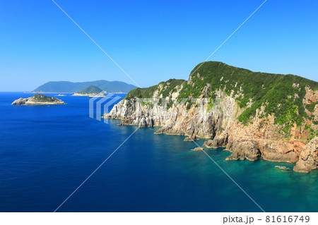 【高知県】晴天下の大堂海岸 81616749