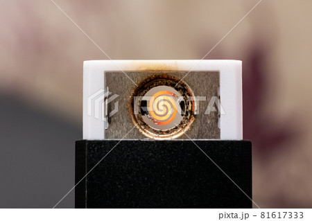 Ectronic lighter with a spiral close up Ectronic lighter with a spiral close up 81617333