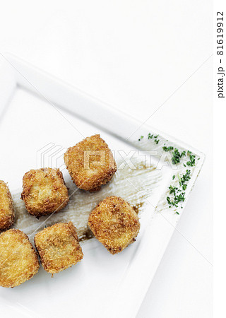 fried mashed potato square croquettes simple vegetarian side dish fried mashed potato square croquettes simple vegetarian side dish 81619912