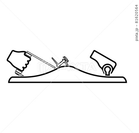 Jointer jack plane in hand holding tool use Arm Jointer jack plane in hand holding tool use Arm 81620564