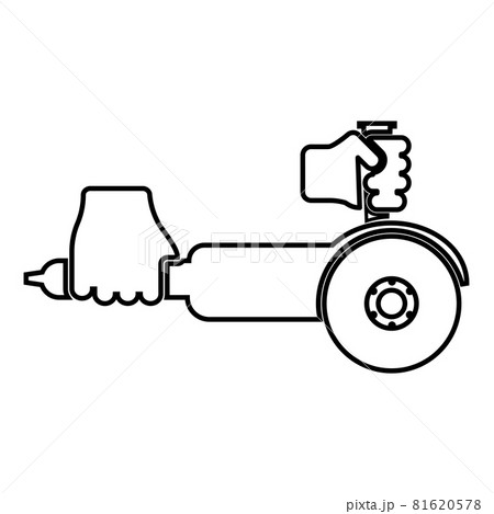 Surface grinder in hand tool in use Arm Electric  81620578