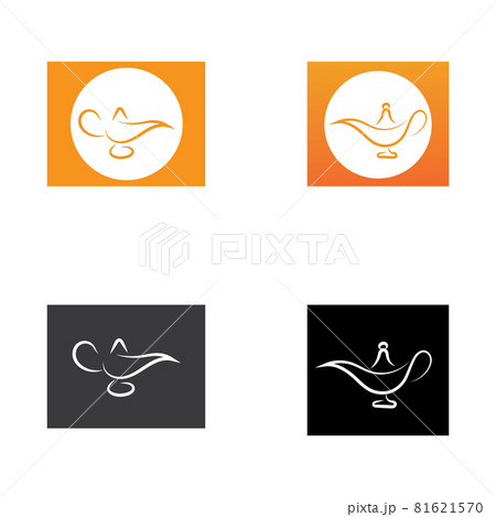 magic lamp logo and icon vector image magic lamp logo and icon vector image 81621570