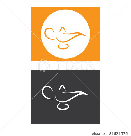magic lamp logo and icon vector image magic lamp logo and icon vector image 81621576