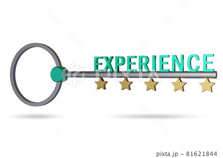 Experience and competence concept with key - 3d rendering Experience and competence concept with key - 3d rendering 81621844