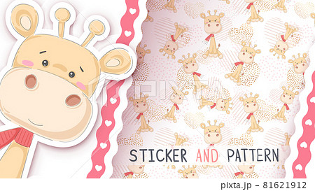 Teddy cartoon character animal giraffe 81621912