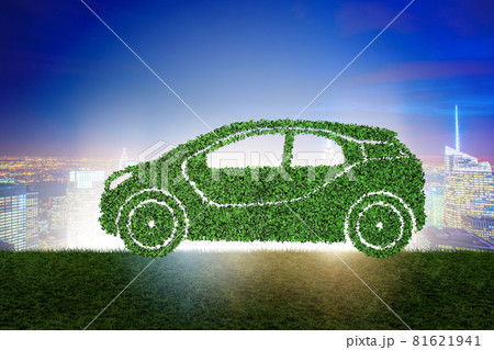 Concept of ecological electric car Concept of ecological electric car 81621941