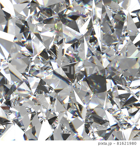 Beautiful 3D Rendered Shiny Diamond in Brilliant Cut on White Background, Crystal Background Beautiful 3D Rendered Shiny Diamond in Brilliant Cut on White Background, Crystal Background 81621980