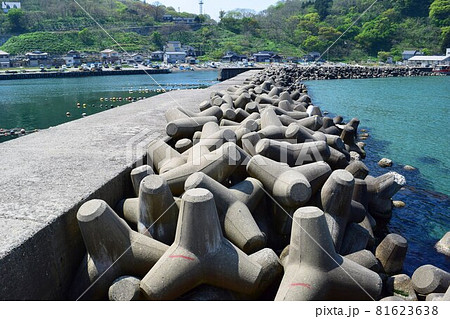 海岸の波消しブロック 海岸の波消しブロック 81623638