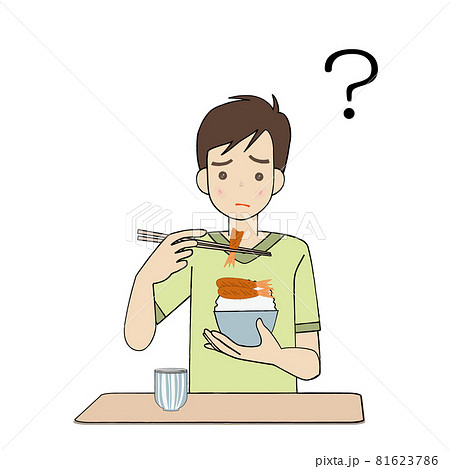 食事 味がわからない男性 味覚障害 81623786