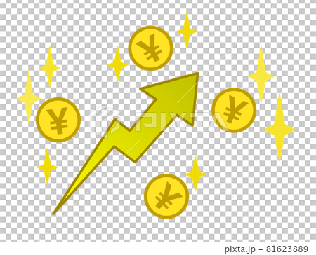 為替で円が上昇するイラスト 81623889