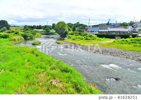 中佐都橋／湯川より上流方面を望む(長野県佐久市)【2021.8】 81628251