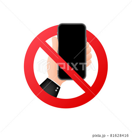 No phone. Telephone symbol. Isolated vector illustration. No phone. Telephone symbol. Isolated vector illustration. 81628416