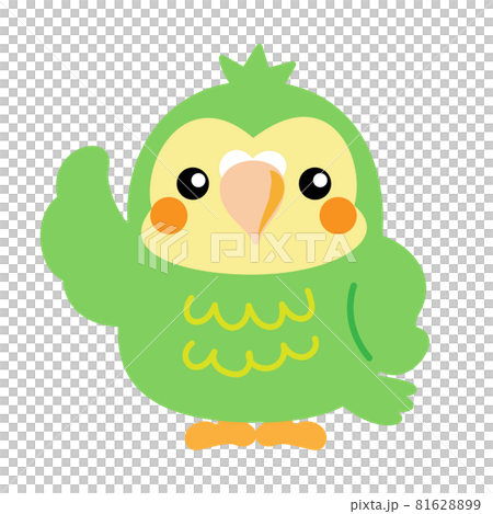 フクロウオウム カカポ オウム 鳥 ニュージーランド イラスト素材の
