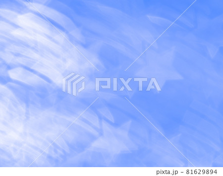 シューティングスター模様のリフレクション　ブルー系 81629894