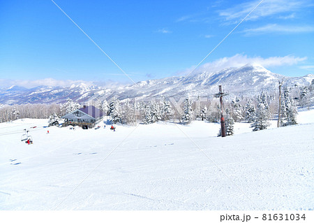 寺小屋スキー場より岩菅山方面を望む(長野県山ノ内町)【2021.3】 寺小屋スキー場より岩菅山方面を望む(長野県山ノ内町)【2021.3】 81631034