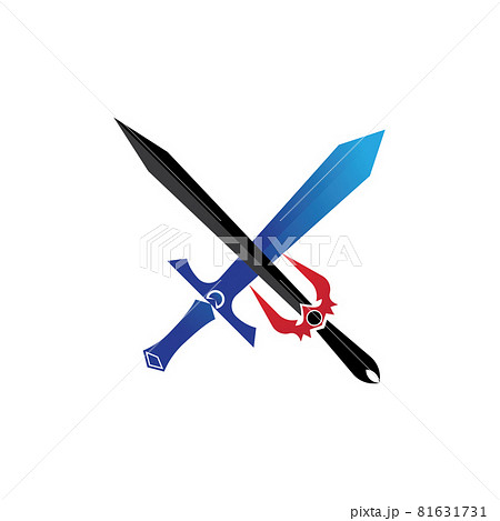 sword game item vector symbol logo template 81631731