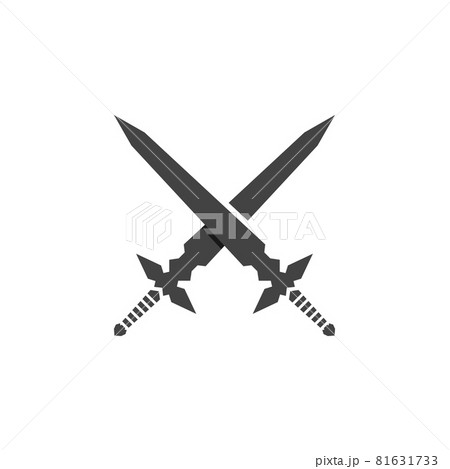 sword game item vector symbol logo templateのイラスト素材 [81631733] - PIXTA