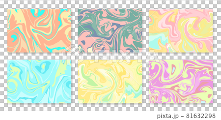 大理石圖案背景材料矢量插圖集 81632298
