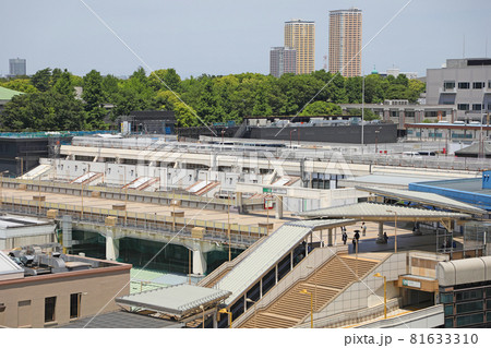 上野駅とパンダ橋の写真素材