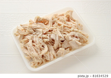 ほぐしたゆで鶏 81634529