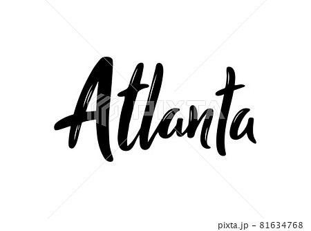 Atlanta hand-lettering calligraphy. Atlanta hand-lettering calligraphy. 81634768