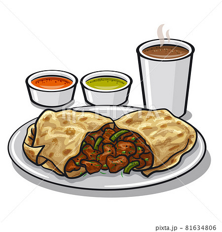 corne burito and sauces corne burito and sauces 81634806