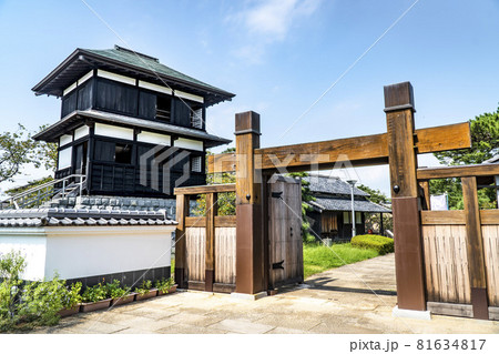 藤枝市にある田中城本丸櫓 81634817