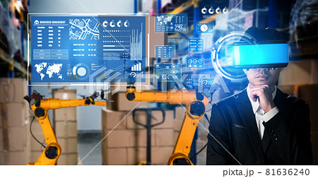 Future virtual reality technology for innovative VR warehouse management Future virtual reality technology for innovative VR warehouse management 81636240