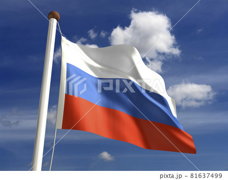 Russia flag (with clipping path) 81637499