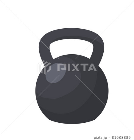 Weight. Black dumbbell. Equipment for sports and bodybuilding. 81638889