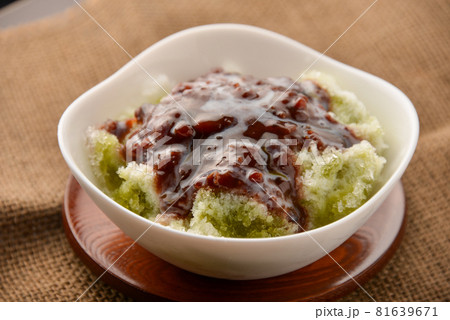 抹茶宇治金時のかき氷 81639671