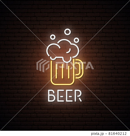 Neon sign of Beer Mug 81640212